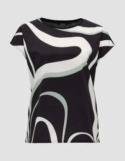 OPUS Shirt SIBERTI PRINT Regular aus Material Mix S24 10304812418275