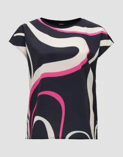 OPUS Shirt SIBERTI PRINT Regular aus Material Mix S24 10304812418275
