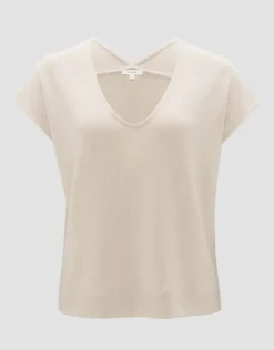 OPUS Shirt SIRUKUS Boxy Fit  Feinstrick Optik beige S14 10288212205100