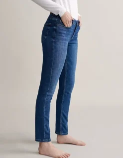 OPUS Skinny Jeans Elma strong blue blau S22 247819066