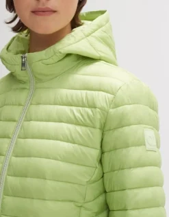 OPUS Steppjacke Howana mit Kapuze grün S14  244075063241
