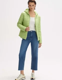 OPUS Steppjacke Howana mit Kapuze grün S14  244075063241