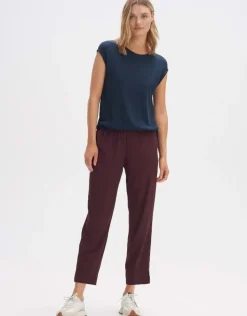 OPUS Strukturiertes Shirt SEWUKI Regular Viskose Mix blau S14 10288112289260