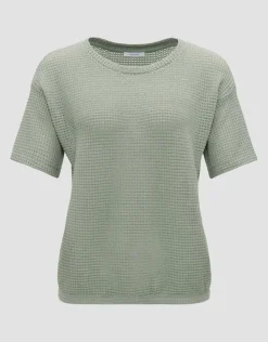 OPUS Strukturiertes Sweatshirt GIZAPI Regular aus BCI Cotton Mix S24 10298612561100
