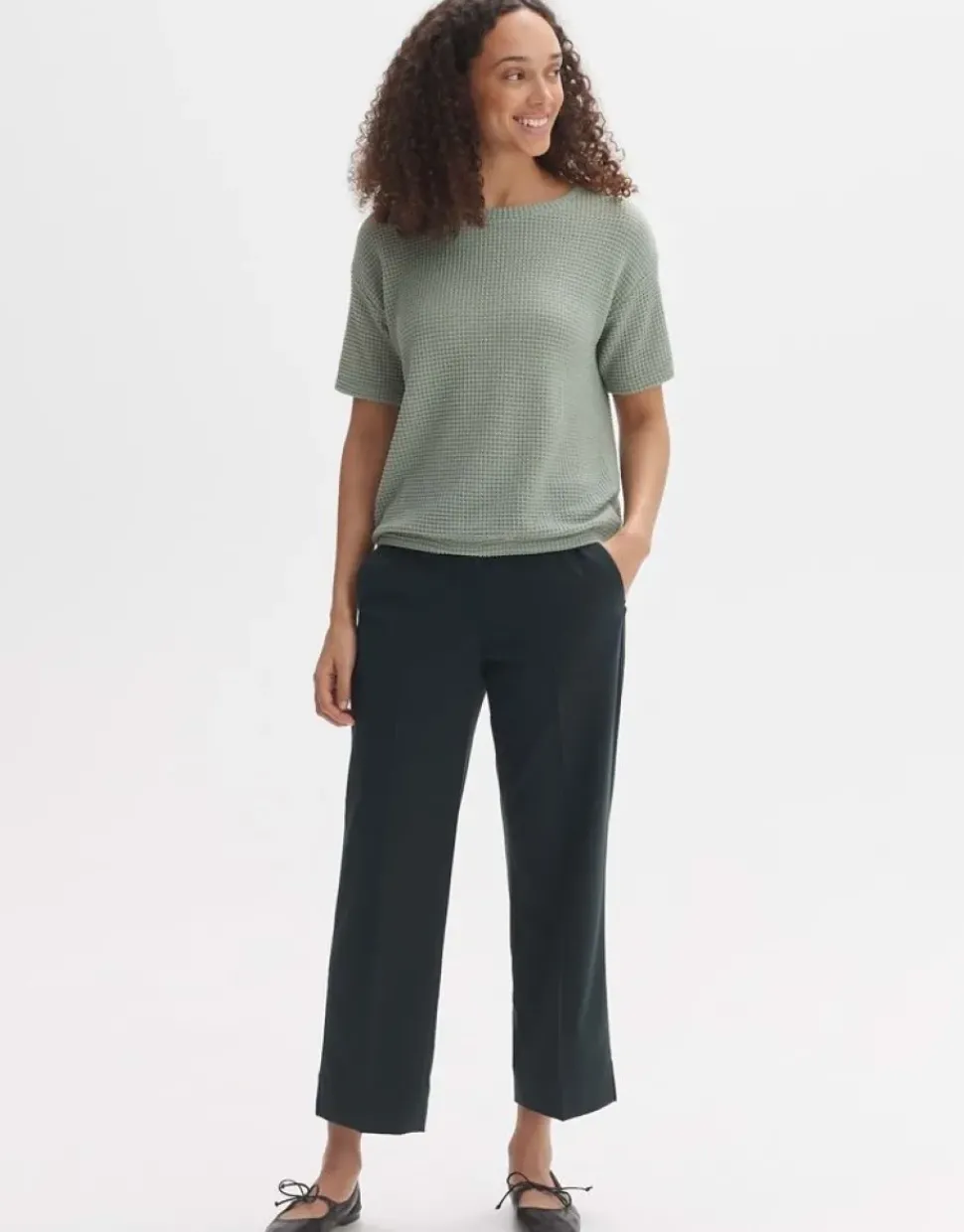 OPUS Strukturiertes Sweatshirt GIZAPI Regular aus BCI Cotton Mix S24 10298612561100
