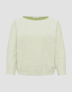 OPUS Sweater Gellig grün S23 10237311900100