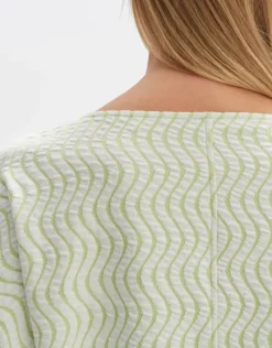 OPUS Sweater Gellig grün S23 10237311900100