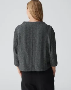 OPUS Sweater GISHA  Fledermausärmel schwarz S24 10318412490100