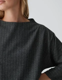 OPUS Sweater GISHA  Fledermausärmel schwarz S24 10318412490100