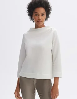 OPUS Sweatshirt Goldiny weiß S23 10236611896100