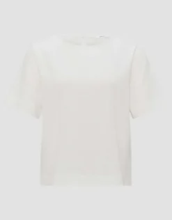 OPUS T-Shirt SERKE Regular mit Struktur weiß S14 10273412175100
