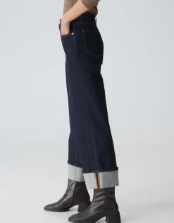 OPUS Wide Leg Jeans MIPO Mid Rise blau S15 1031599275349