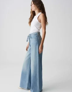 OPUS Wide Leg Jeans MIVA PALAZZO CASUAL Mid Rise S15 10387812990338
