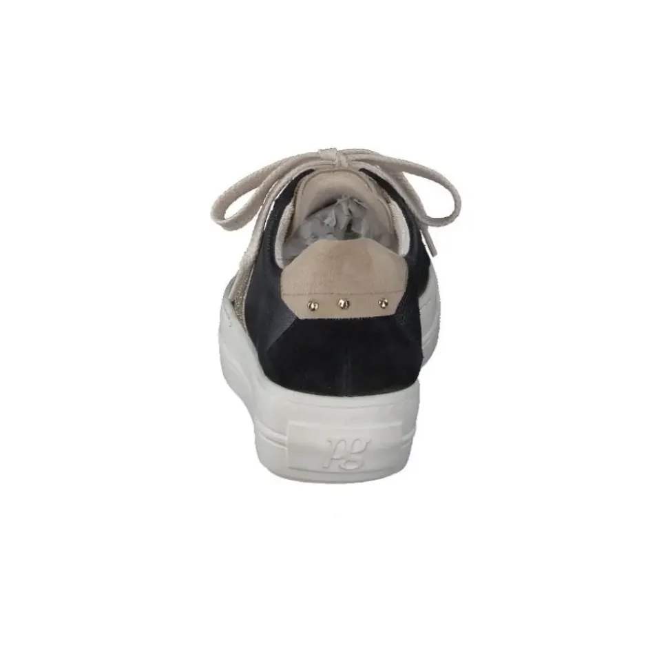 Paul Green Damen Sneaker Leder Schnürung SCHWARZ SUPER SOFT 5330-036