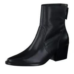 Paul Green Damen Stiefelette Leder Reißverschluss SCHWARZ SUPER SOFT 8075-006