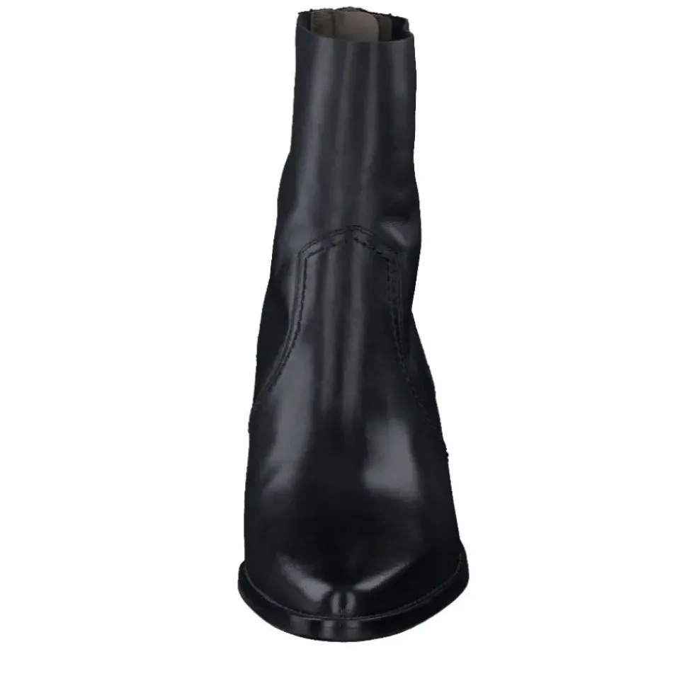 Paul Green Damen Stiefelette Leder Reißverschluss SCHWARZ SUPER SOFT 8075-006