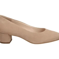 Paul Green Pumps Samtziege Blockabsatz beige 3449