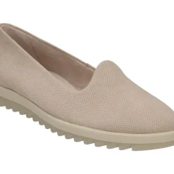 Paul Green ROYAL NUBUK ANTELOPE PERF Super Soft Slipper Loafer beige S12 2923-031