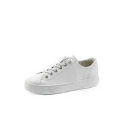 Paul Green Sneaker Super Soft  Leder Logoprägung Wechselfußbett weiß S14  4081-065