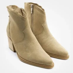 Paul Green Stiefelette Western- Boots Country- Style Ziernähte beige S23 8110-024