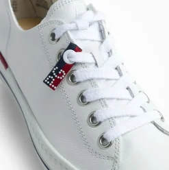 Paul Green Super Soft Pauls Sneaker Leder Logoprägung weiß S23 4760-004