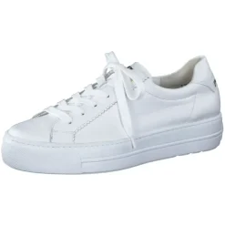 Paul Green Super Soft Pauls Sneaker Leder goldfarbener - Logodruck weiß S14 5241-005