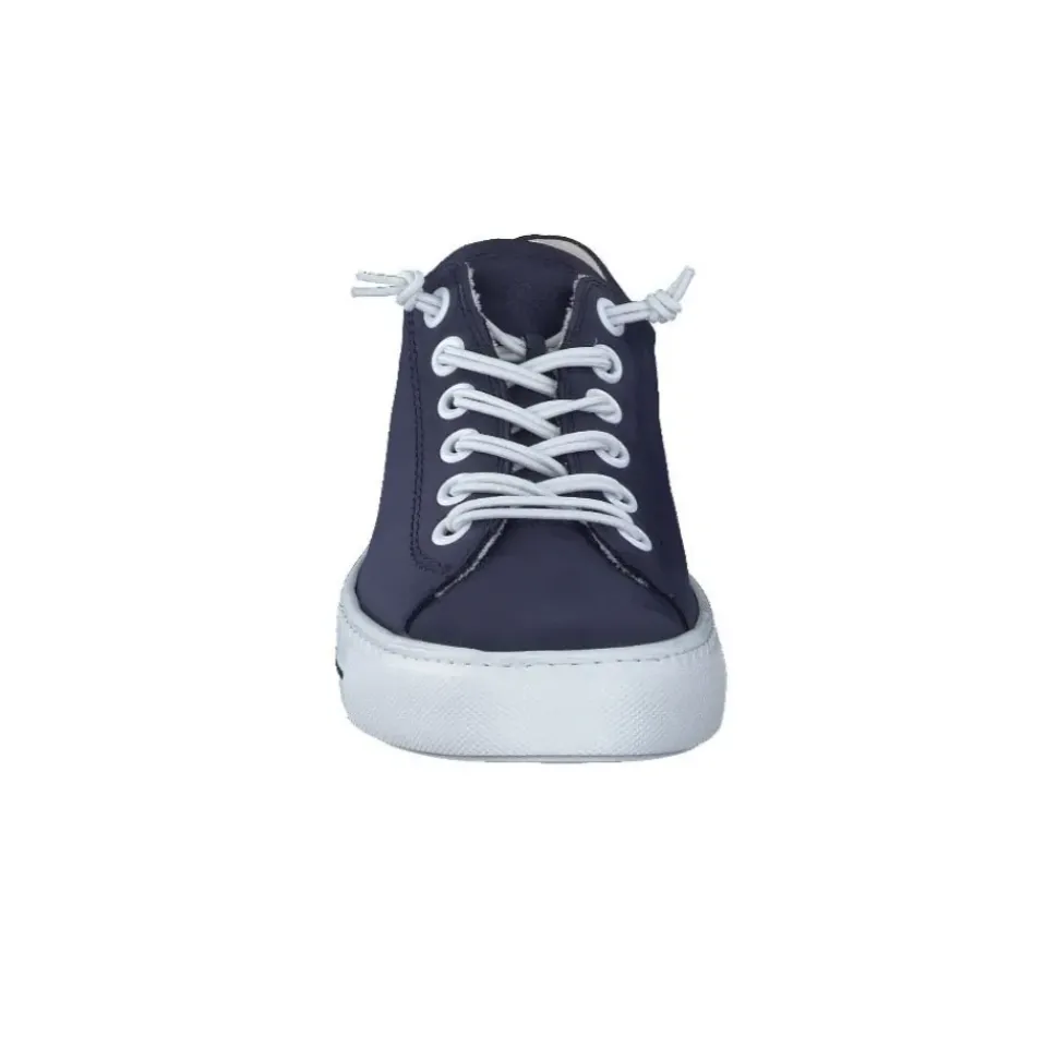 Paul Green Super Soft Pauls Sneaker Nubukleder Relax- Weite Wechselfußbett blau S14 4081-365