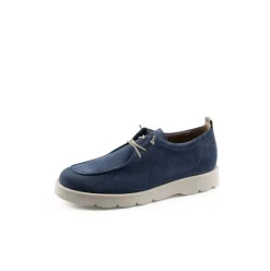Paul Green Super Soft Schnürer Veloursleder Logoprägung blau S14 1070-005