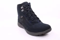 PETER ERIKSON Damen Boot Leder Schnürung und Reißverschluss DENIM Warmfutter FLEXI-16 TEX