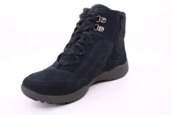 PETER ERIKSON Damen Boot Leder Schnürung und Reißverschluss DENIM Warmfutter FLEXI-16 TEX