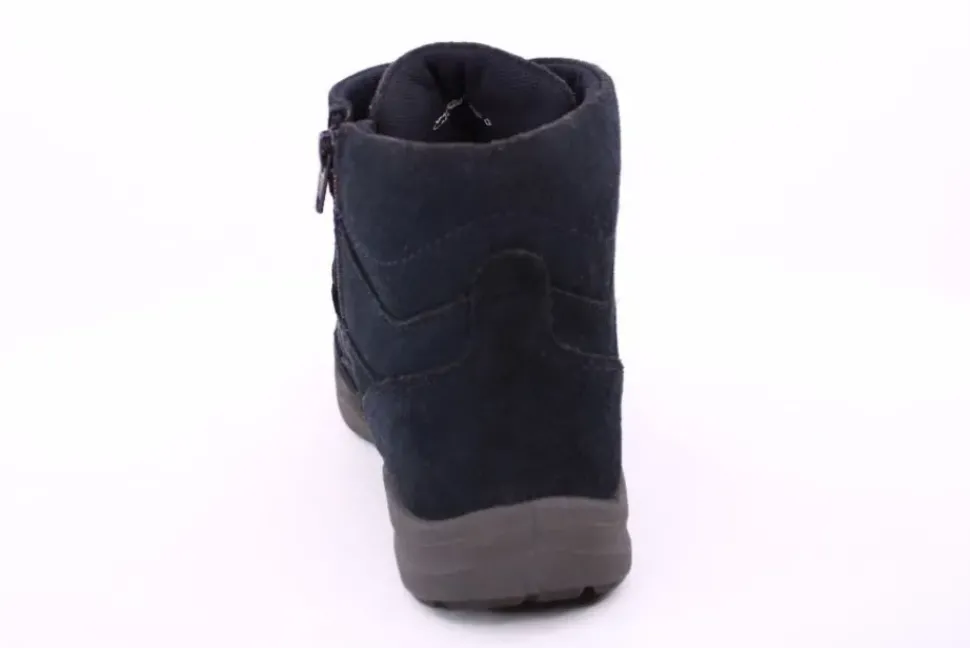 PETER ERIKSON Damen Boot Leder Schnürung und Reißverschluss DENIM Warmfutter FLEXI-16 TEX