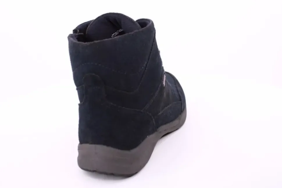 PETER ERIKSON Damen Boot Leder Schnürung und Reißverschluss DENIM Warmfutter FLEXI-16 TEX