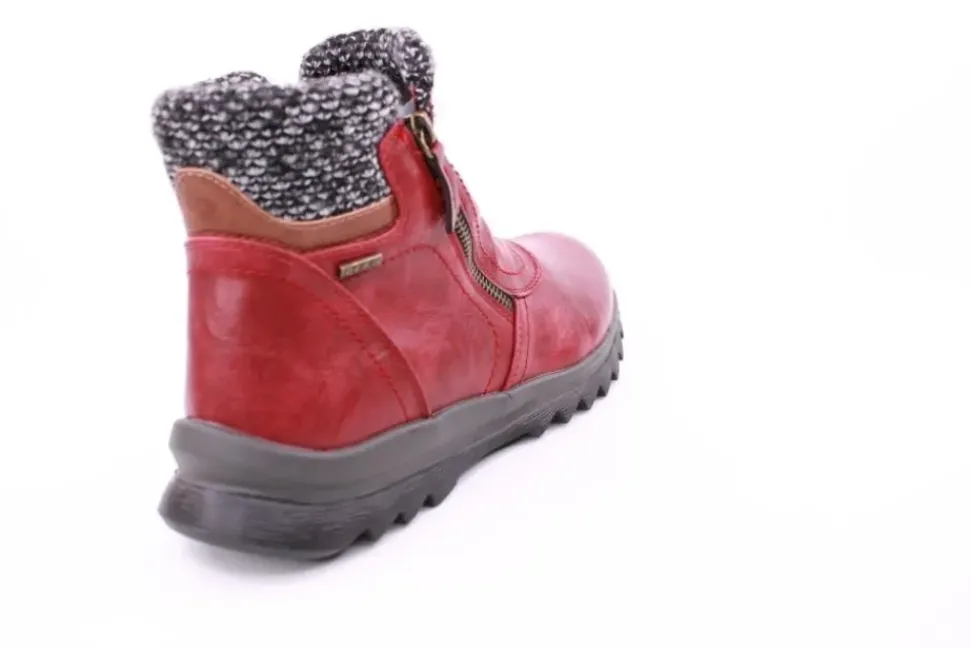 PETER ERIKSON Damen Boot mit Stickrand doppel Reißverschluss einfacher Einstieg in SCHWARZ, BLAU, ROT Warmfutter 58212-Y24001 TEX