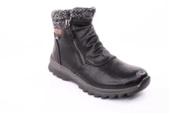 PETER ERIKSON Damen Boot mit Stickrand doppel Reißverschluss einfacher Einstieg in SCHWARZ, BLAU, ROT Warmfutter 58212-Y24001 TEX