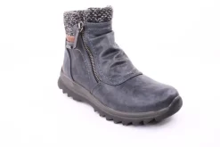 PETER ERIKSON Damen Boot mit Stickrand doppel Reißverschluss einfacher Einstieg in SCHWARZ, BLAU, ROT Warmfutter 58212-Y24001 TEX