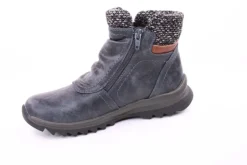 PETER ERIKSON Damen Boot mit Stickrand doppel Reißverschluss einfacher Einstieg in SCHWARZ, BLAU, ROT Warmfutter 58212-Y24001 TEX