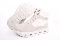 PETER ERIKSON Damen Boot Softrand Schnürung und Reißverschluss BEIGE Warmfutter TEX 26106-Y25005