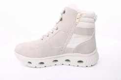 PETER ERIKSON Damen Boot Softrand Schnürung und Reißverschluss BEIGE Warmfutter TEX 26106-Y25005