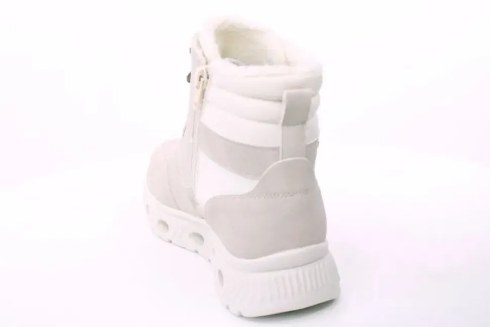 PETER ERIKSON Damen Boot Softrand Schnürung und Reißverschluss BEIGE Warmfutter TEX 26106-Y25005