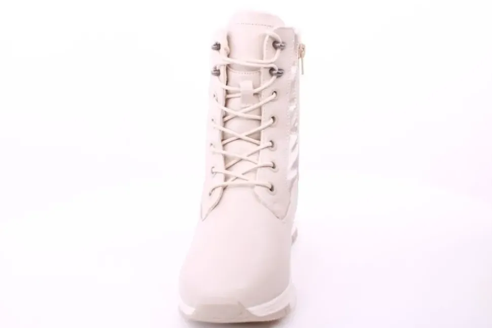 PETER ERIKSON Damen Boot Softrand Schnürung und Reißverschluss BEIGE Warmfutter 21008-C24002 TEX