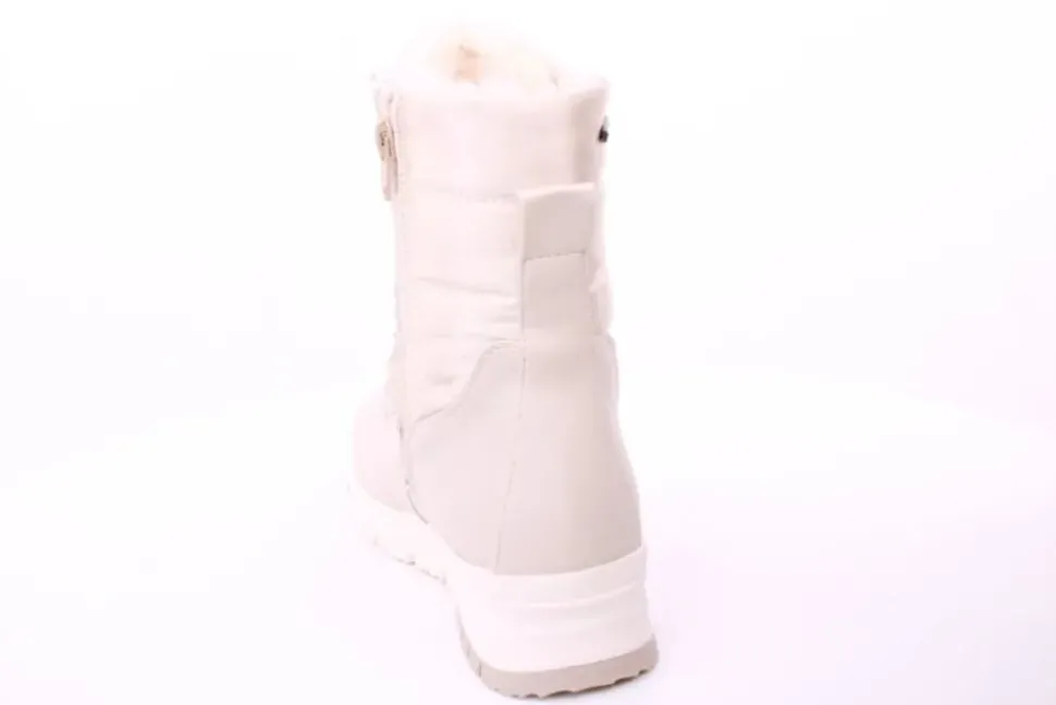 PETER ERIKSON Damen Boot Softrand Schnürung und Reißverschluss BEIGE Warmfutter 21008-C24002 TEX