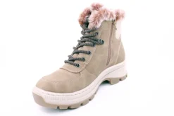 PETER ERIKSON Damen Boot Super-Softrand Schnürung und Reißverschluss in CAMEL mit Warmfutter 3315-Y24001 TEX