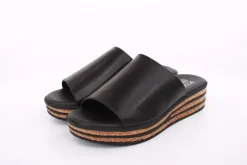PETER ERIKSON Damen Pantolette Leder schwarz S14 3018-C23002
