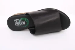 PETER ERIKSON Damen Pantolette Leder schwarz S14 3018-C23002