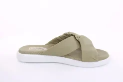 PETER ERIKSON Damen Pantolette Leder Comfort- Fußbett grün, schwarz S13 221511