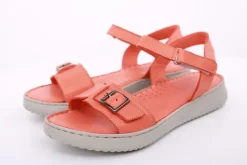 PETER ERIKSON Damen Sandale Leder Comfort-Fußbett orange S14 241604