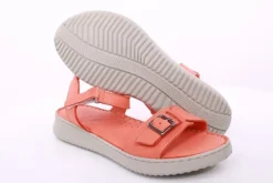 PETER ERIKSON Damen Sandale Leder Comfort-Fußbett orange S14 241604