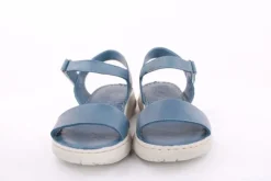 PETER ERIKSON Damen Sandale Leder Comfort- Fußbett blau, schwarz S13 231521
