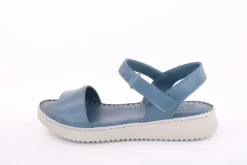 PETER ERIKSON Damen Sandale Leder Comfort- Fußbett blau, schwarz S13 231521