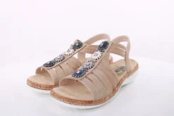 PETER ERIKSON Damen Sandale Ziersteine beige S14 20-30-Y24055